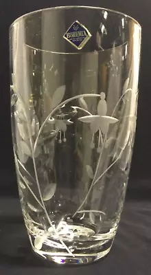 Buy Bohemia Hand Cut 24% Lead Crystal Glass Vase Czech Decorative Glassware • 30£