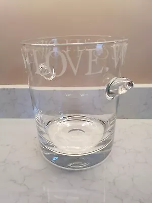Buy Rare Emma Bridgewater Black Toast Large Glass Ice Bucket - Love, Wine & Flowers • 115£