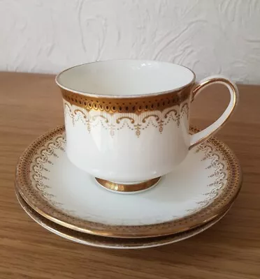 Buy Vintage Paragon Athena Cup & Saucer Fine Bone China White With Gilt  • 5.35£