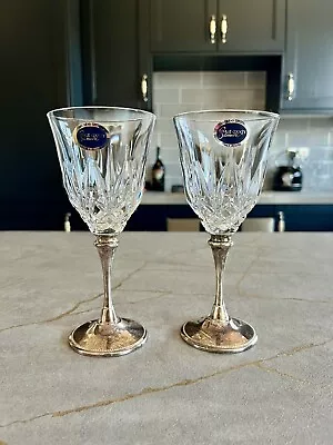 Buy Vintage Antique 24% Lead Crystal Royal County Silverware Wine Glasses • 17.99£