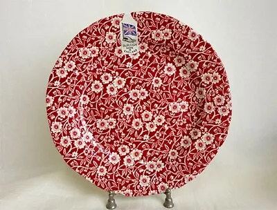 Buy BURLEIGH Red Calico Dessert Plate England Dinnerware 21.5cm 8.5in Floral New • 69.80£