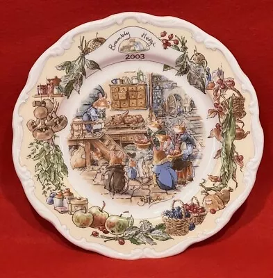 Buy Royal Doulton Brambly Hedge 2003 Year Plate 20cm 1st Quality Kitchen Scenes • 69.99£