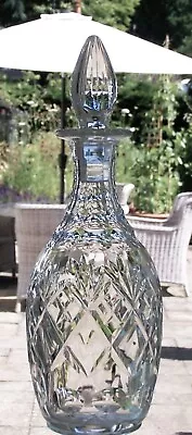 Buy Signed ROYAL DOULTON Lead Crystal GEORGIAN Cut Glass Decanter - 22.5cm (1) • 25£