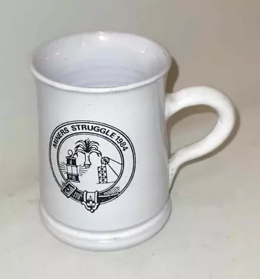 Buy Welsh Ewenny Pottery MINERS STRUGGLE 1984 Small Mug Coal Mining UK • 16.99£