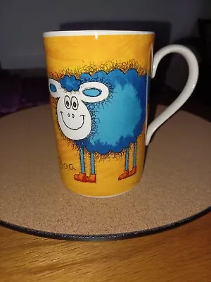 Buy Dunoon Stoneware Mug Cup 'Funky Farm' Jane Brookshaw, Sheep Baa VGC • 11£