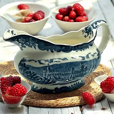 Buy Royal Worcester LTD Palissy Ware  Avon Scenes  Blue & White Porcelain Creamer • 16.77£