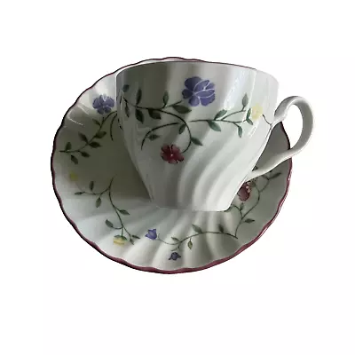 Buy Johnson Brothers Summer Chintz Tea Cup Saucer Pink Rims Set Coffee England • 10.06£