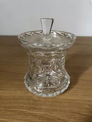 Buy ANTIQUE (1930s/1940s) STUART CRYSTAL CUT GLASS PRESERVE JAR With LID • 10£