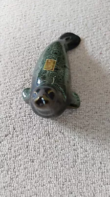 Buy Beautiful Vintage Fosters Pottery Green Glazed Ceramic Seal 20cm • 6.50£