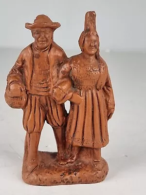 Buy Breton Northern France Figure Pottery Couple Small 11cm Quimper Vintage • 29.95£