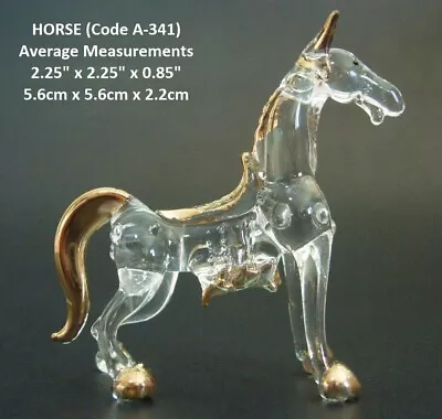 Buy BEAUTIFUL Glass HORSE PONY DONKEY Glass Animal Glass Figure Glass Ornament Gift • 5.15£