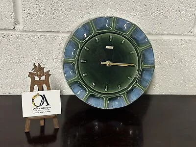 Buy Vintage Metamec Ceramic Wall Clock Designed By Honiton Pottery C1970s  • 95£