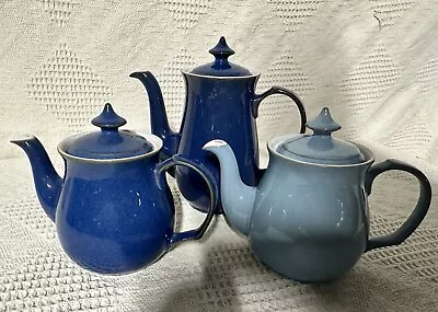 Buy Denby Stonewear, Tea Pot, Coffee Pot, Imperial Or Colonial Blue, Make Selection • 15£