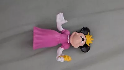 Buy Minnie Mouse Princess Figure Pink Dress Queen Disney Store Small Plastic Figure • 8£