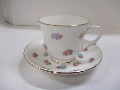 Buy Crown Staffordshire Fine Bone China Floral Tea Cup And Saucer • 13.97£