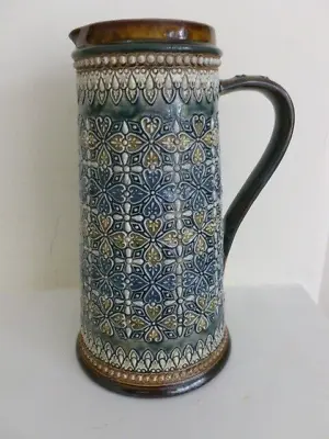 Buy Large Victorian Royal Doulton Stoneware Jug Ewer , Signed JH, 9.5 , No. 1 • 45£