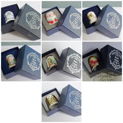 Buy Sutherland Thimble Collectors Club TCC Vintage Porcelain Bone China Christmas • 5£