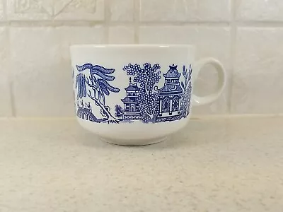 Buy Churchill China England Blue Willow Large 3  Breakfast Cup 12 Oz Soup Or Coffee • 11.07£