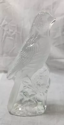 Buy Vtg Viking Art Glass Clear Robin Bird Bookend Paper Weight Art Glass Sculpture • 17.71£