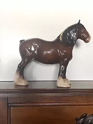 Buy Beswick Bay Shire Mare Figurine 21cm Vintage • 25£