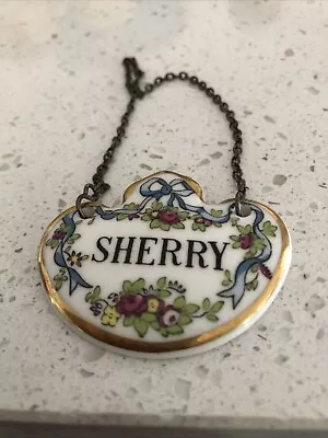 Buy Crown Staffordshire Fine Bone China ‘Sherry’ Bottle Label VCG • 10£