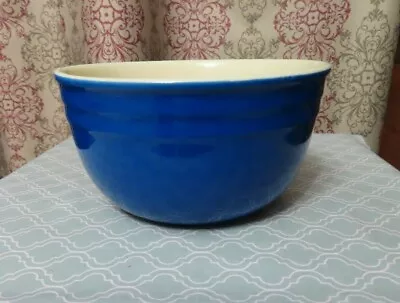 Buy Vintage Mixing Bowl Cobalt Blue Stoneware US Excellent Condition Pottery • 16.77£