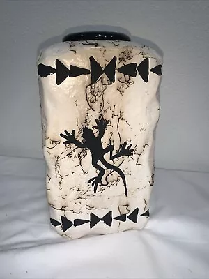 Buy Native Horse Hair Pottery Artist Signed Vase Candle Holder Southwest Cloudcroft • 37.27£