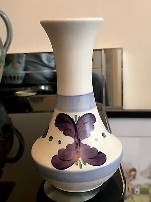 Buy Vintage Hand Painted E Radford Signed Pottery Floral Vase Numbered 1205 6 Inch • 14.25£