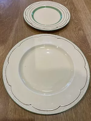 Buy Clarice Cliff Newport Pottery Two Plates Large And Small  • 12.99£