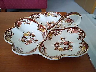 Buy Mason's Ironstone  Trefoil  Hors D'oeuvre Dish Hand Painted Very Good Condition  • 13.95£