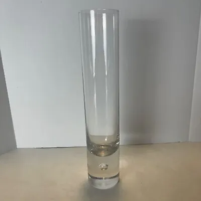Buy Vintage Kosta Boda Art Glass Vase Controlled Bubble Slim Cylinder 9 7/8  Sweden  • 41.94£