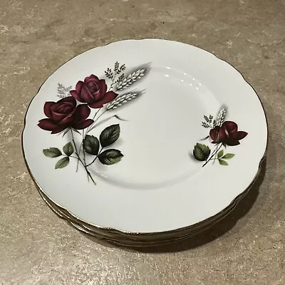 Buy VTG Royal Standard Fine Bone China Replacement Bread Plates Royal Rose Lot Of 4 • 7.46£