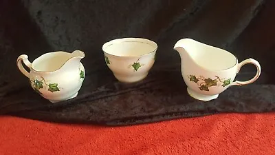 Buy Jugs & Sugar Bowl Authentic Colclough Ivy Leaf Bone China  Collectable Gift • 22.67£