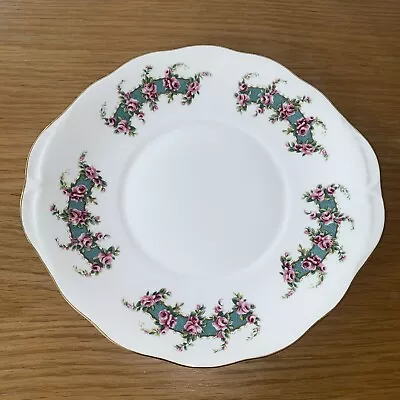 Buy Royal Kent Pink Rose & Green Band Bone China Serving Bread And Butter Plate 10” • 5£