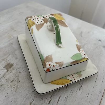 Buy Art Deco Tams Ware Pottery Gayleaves' Butter Dish Hand Painted • 12£