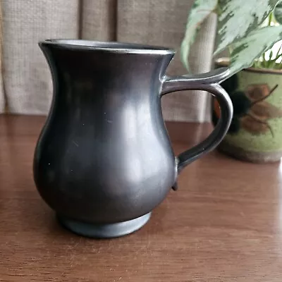 Buy Large VINTAGE PRINKNASH POTTERY TANKARD / MUG GUN METAL GREY  • 8.95£