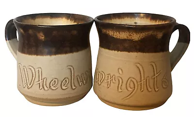 Buy 2 X Wheelwrights Pottery Stoneware Tea Coffee Small Pre Own Mugs • 10£