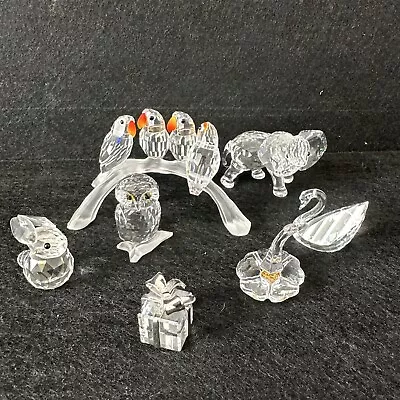 Buy Swarovski Crystal Glass Animals Ornaments Job Lot Of 7 T5397 • 31£