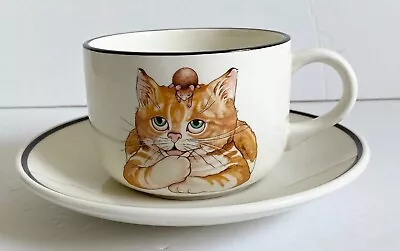 Buy Arthur Wood Cat And Mouse Cup & Saucer Vintage Made In England • 16.99£