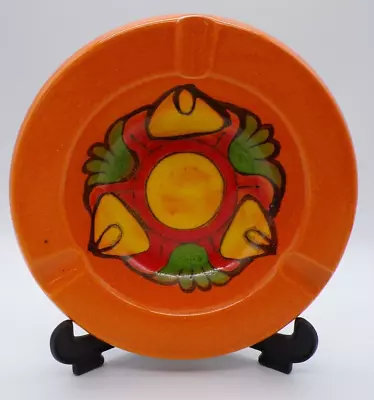 Buy Poole Pottery Delphis Ashtray Dish Orange Red Yellow Green 18cm VGC #8 • 22£