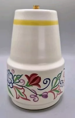 Buy Poole Pottery - Traditional Hand Painted Flower Decorated Lamp Base • 7£