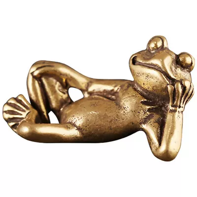 Buy  Good Luck Sculpture Frog Ornaments Vintage Creative Decoration Animal • 7.75£