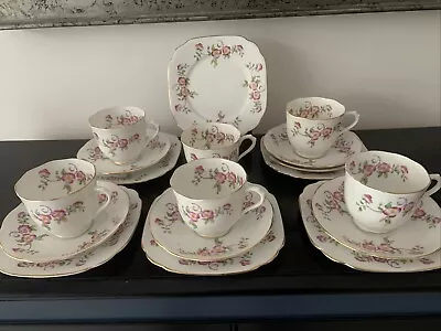 Buy Royal Albert Floral #6908  6 Trio's Part Teaset C1927 • 30£