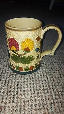 Buy H J Wood - Indian Tree Relief Tankard - 13cm Tall . Hand Painted • 15£