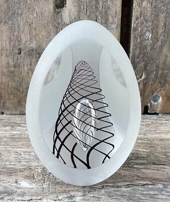 Buy Stunning Jan Machalek  3 Nest Egg Glass Paperweight  Czech Bohemian Glass. • 20£