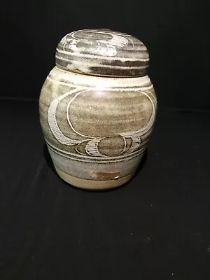 Buy Vintage Welsh Studio Pottery Lidded Pot By Allan & John Hughes At Anvil Pottery • 12£