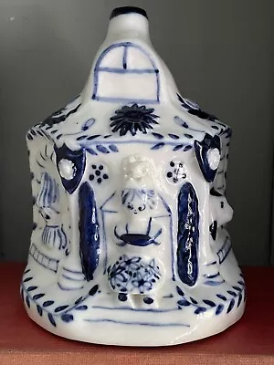 Buy Wilfred Gibson Cornish Studio Blue & White Pottery Wall Plaque House Figurine • 44.99£