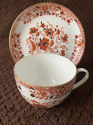 Buy Antique Wedgwood England Tea Cup/Saucer Set Orange Floral With Stamped Old. • 28£