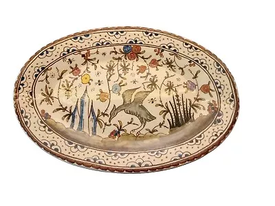 Buy Hand Painted Artisan Portugal Oval Plate C Gomil • 22£
