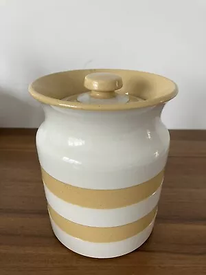 Buy Vintage T G Green Storage Jar Gold Judith Onions Cornishware • 44£